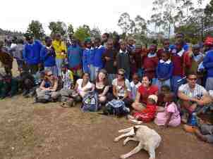 Group photo of a school in Kenya