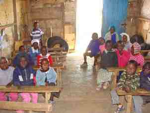 School children learning in school