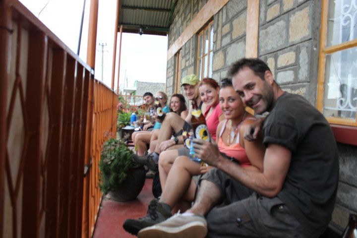 Group photo in a 6 week Kenya tour