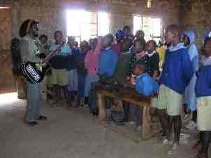 Visit to the local school in Kenya