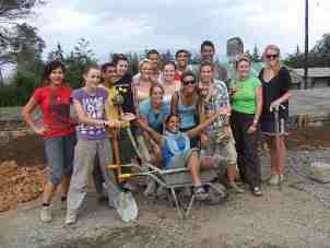 Group photo of people from local village