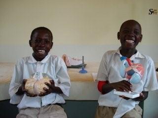 School children learning science